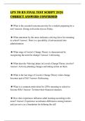 LPN TO RN FINAL TEST SCRIPT 2026 CORRECT ANSWERS CONFIRMED