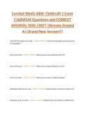 Combat Medic 68W&colon; Fieldcraft 1 Exam  C168W144 Questions and CORRECT  ANSWERs 2026 &sol;2027 &vert;Already Graded  A&plus;&vert;Brand New Version&excl;&excl;&excl;