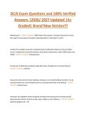 DCJS Exam Questions and 100&percnt; Verified  Answers &vert;2026&sol; 2027 Updated &vert;A&plus;  Graded&vert; Brand New Version&excl;&excl;&excl; 