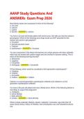 AANP Exam Prep 2026&colon; Practice Questions & Answers