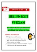 HESI PN Exit Exam V5 2025 &vert; Actual Questions & Answers &vert; NGN Case Studies