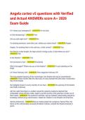Angela Cortez V5 Exam Questions with Verified Actual Answers &lpar;2026&rpar; &ndash; Score A&plus; Guide
