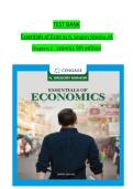 TEST BANK Essentials of Economics  N&period; Gregory Mankiw All  Chapters 1 - 24 9th edition