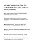 MAR 3023 FSU BRADY FINAL EXAM 2026 COMPREHENSIVE STUDY GUIDE COMPLETE SOLUTIONS VERIFIED