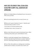 MAR 3023 FSU BRADY FINAL EXAM 2026 EXAM PREP SCRIPT FULL QUESTION SET APPROVED