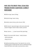 MAR 3023 FSU BRADY FINAL EXAM 2026 PREMIUM REVIEW QUESTIONS CORRECT RESPONSES
