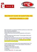 HESI RN Exit Exam&comma; Nursing Program&comma; 160 Exam Questions and Answers &lpar;A&plus; Graded&comma; 2026&rpar;