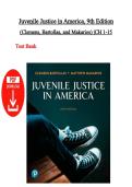 Test Bank & Online Instructor&rsquo;s Manual &ndash; Juvenile Justice in America&comma; 9th Edition &vert; Clemens&comma; Bartollas & Makarios &vert; All Chapters 1&ndash;15 &vert; Latest Edition