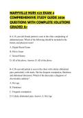 MARYVILLE NURS 623 EXAM 4 COMPREHENSIVE STUDY GUIDE 2026 QUESTIONS WITH COMPLETE SOLUTIONS GRADED A&plus;