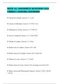 MATH 101 ASSESSMENT QUESTIONS 2026 CORRECT ANSWERS CONFIRMED
