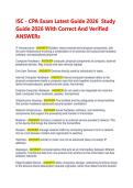 2026 ISC CPA Instructor's Guide&colon; Study Guide & Verified Answers