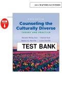 Test Bank for Counseling the Culturally Diverse Theory and Practice 9th Edition 2026 - PDF - Sue