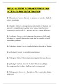 MEAS 242 STUDY PAPER QUESTIONS 2026 ACCURATE SOLUTIONS VERIFIED