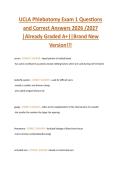 UCLA Phlebotomy Exam 1 Questions  and Correct Answers 2026 &sol;2027  &vert;Already Graded A&plus;&vert;&vert;Brand New  Version&excl;&excl;&excl;