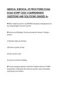 MEDICAL SURGICAL ATI PROCTORED EXAM EXAM SCRIPT 2026 COMPREHENSIVE QUESTIONS AND SOLUTIONS GRADED A&plus;