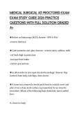 MEDICAL SURGICAL ATI PROCTORED EXAM EXAM STUDY GUIDE 2026 PRACTICE QUESTIONS WITH FULL SOLUTION GRADED A&plus;