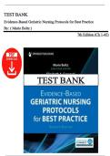 Test Bank &ndash; Evidence‑Based Geriatric Nursing Protocols for Best Practice&comma; 7th Edition &vert; Marie Boltz &vert; All Chapters 1&ndash;45 &vert; Latest Edition