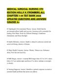 MEDICAL SURGICAL NURSING 5TH EDITION HOLLY K STROMBERG ALL CHAPTERS 1-49 TEST BANK 2026 UPDATED QUESTIONS AND ANSWERS GRADED A&plus;