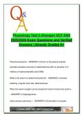 Physiology Test 2 &ndash; UCF Ahangari &ndash; 2025&sol;2026 &ndash; 150&plus; Exam Questions on ANS&comma; Receptors&comma; Neurotransmitters&comma; Organs & Clinical Conditions