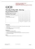 2025 OCR AS Level Religious Studies H173&sol;02 &ndash; Religion & Ethics &vert; Verified Question Paper & Marking Scheme PDF