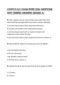 COSTCO ILE 3 EXAM PAPER 2026 QUESTIONS WITH VERIFIED ANSWERS GRADED A&plus;