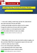 Certified Nursing Assistant Prometric Written Exam Questions and Answers Verified Revised Full Exam Comprehensive CNA Test Preparation Covering Prometric Written Knowledge Assessment Including Patient Care Infection Control Safety Vital Signs ADLs Communi