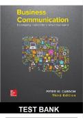 Business Communication&colon; Developing Leaders for a Networked World 3rd Edition &ndash; Test Bank PDF