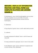 MEDSURG 2 NUR 265 ATI OXYGENATION PRACTICE 9 KEY FINAL PAPER 2026 COMPLETE SOLUTIONS AND ANSWERS GRADED A&plus;