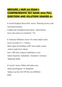MEDSURG 2 NUR 265 EXAM 3 COMPREHENSIVE TEST BANK 2026 FULL QUESTIONS AND SOLUTIONS GRADED A&plus;