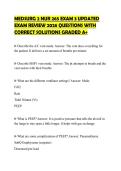 MEDSURG 2 NUR 265 EXAM 3 UPDATED EXAM REVIEW 2026 QUESTIONS WITH CORRECT SOLUTIONS GRADED A&plus;
