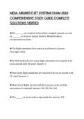 MESA AIRLINES E-JET SYSTEMS EXAM 2026 COMPREHENSIVE STUDY GUIDE COMPLETE SOLUTIONS VERIFIED