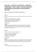 WGU D641 &ndash; ADAPTING TO AMBIGUITY &vert; OBJECTIVE ASSESSMENT  &vert; &lpar;OA&rpar; V1 AND V2 &vert; ACTUAL QUESTIONS AND ANSWERS &vert; 2026 UPDATE &vert; WITH COMPLETE SOLUTION