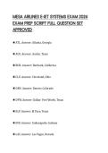 MESA AIRLINES E-JET SYSTEMS EXAM 2026 EXAM PREP SCRIPT FULL QUESTION SET APPROVED