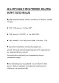 MHA 707 EXAM C 2026 PRACTICE SOLUTION SCRIPT TESTED RESULTS