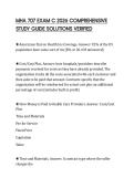 MHA 707 EXAM C 2026 COMPREHENSIVE STUDY GUIDE SOLUTIONS VERIFIED