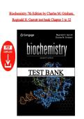 Test Bank &ndash; Biochemistry&comma; 7th Edition &vert; Garrett & Grisham &vert; All Chapters 1&ndash;32 &vert; Latest Edition