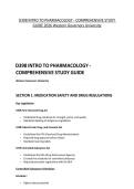 D398 INTRO TO PHARMACOLOGY - COMPREHENSIVE STUDY GUIDE 2026 Western Governors University