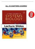 A First Course in Systems Biology &lpar;2e&rpar; &mdash; Lecture Slides for All 15 Chapters &lpar;PDF&rpar;