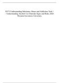 D573 Understanding Substance Abuse and Addiction Task 1 - Understanding Alcohol Use Disorder Signs and Risks 2026 Western Governors University