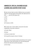 MINNESOTA SPECIAL ENGINEER BOILER LICENSE 2026 MASTER STUDY EXAM
