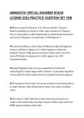 MINNESOTA SPECIAL ENGINEER BOILER LICENSE 2026 PRACTICE QUESTION SET ONE