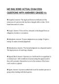 MO BAIL BOND ACTUAL EXAM 2026 QUESTIONS WITH ANSWERS GRADED A&plus;