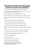 Principles Of Organic Chemistry Exam  Questions And Answers 2026&sol;2027