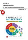 Test Bank &ndash; Essentials of Marketing 18th Edition &vert; Joseph Cannon &vert; All Chapters 1&ndash;19 &vert;  Latest Edition