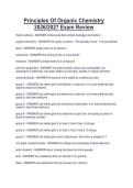 Principles Of Organic Chemistry  2026&sol;2027 Exam Review 