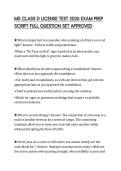 MS CLASS D LICENSE TEST 2026 EXAM PREP SCRIPT FULL QUESTION SET APPROVED