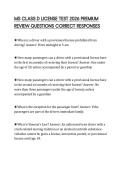 MS CLASS D LICENSE TEST 2026 PREMIUM REVIEW QUESTIONS CORRECT RESPONSES
