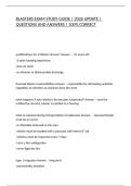 BLASTERS EXAM STUDY GUIDE &vert; 2026 UPDATE &vert; QUESTIONS AND ANSWERS &vert; 100&percnt; CORRECT