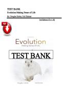 Test Bank &ndash; Evolution&colon; Making Sense of Life&comma; 3rd Edition &vert; Carl Zimmer &vert; Chapters 1&ndash;18 &vert;  Latest Edition
