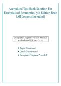  Essentials of Economics 5th Edition by Brue &ndash; Accredited Test Bank PDF  Questions & Answers 2025-2026